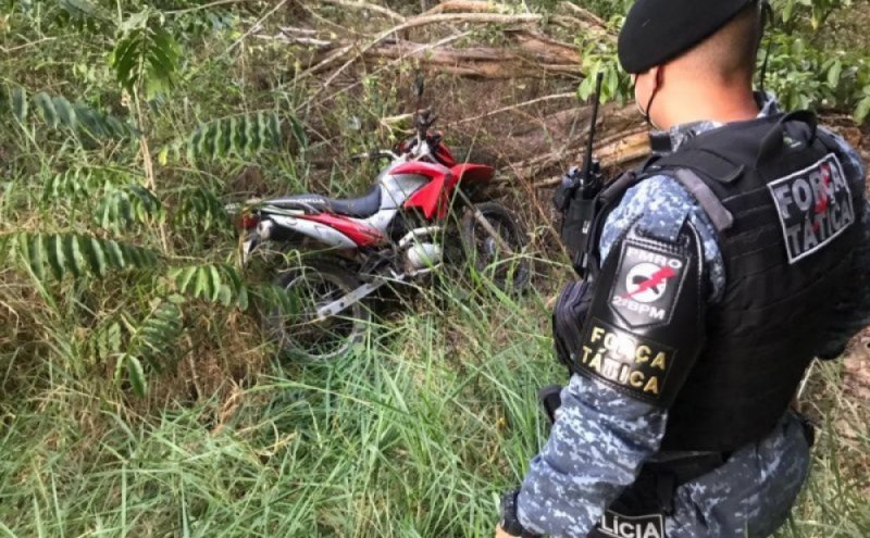 PM recupera motocicleta furtada durante a madrugada, em Ji-Paraná