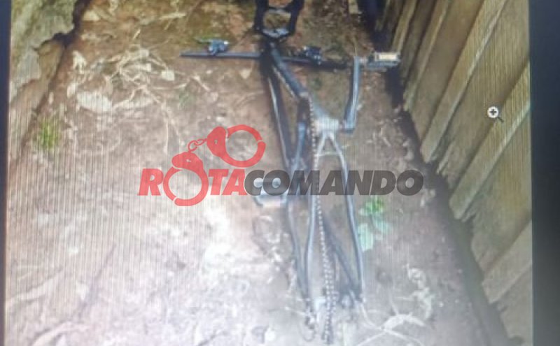 Polícia Militar apreende bicicleta abandonada em São Miguel do Guaporé (RO)