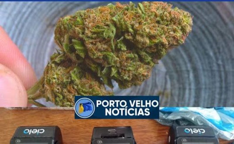 Traficante que vendia droga no cartão de crédito é preso tentando fugir com 1,5 kg de 'supermaconha' em Porto Velho