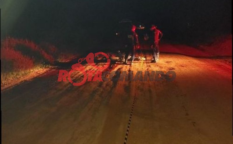 Polícia Militar atende acidente de trânsito na Linha 82 Sul em São Miguel do Guaporé (RO)