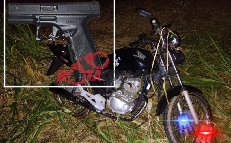 Troca de tiros e apreensão de arma na BR-429 em Costa Marques