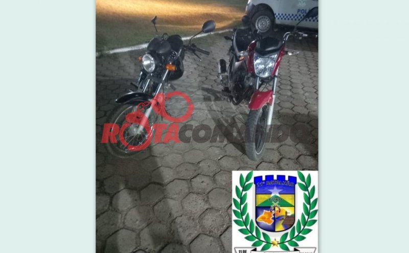 11º BPM - Policia Militar prende suspeitos com motocicleta furtada em Alvorada do Oeste/RO.