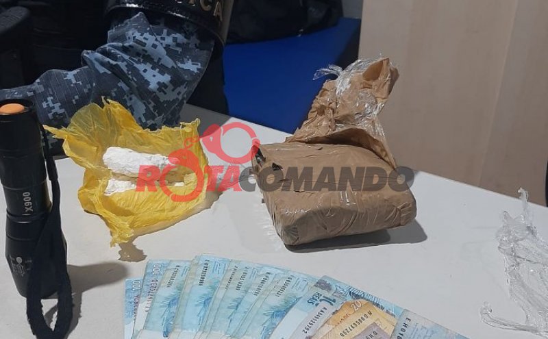 Ação em conjunto das Policias Militar e PRF resulta na apreensão de drogas em São Miguel do Guaporé/RO.