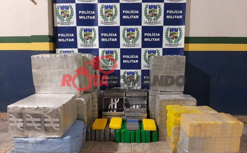 Em Seringueiras, PM através do 11° BPM apreende mais de 440 kg de pasta base de cocaína.