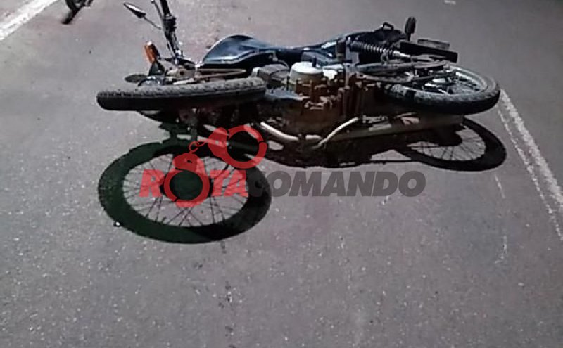Entregador de delivery sofre a acidente de trânsito em São Francisco do Guaporé