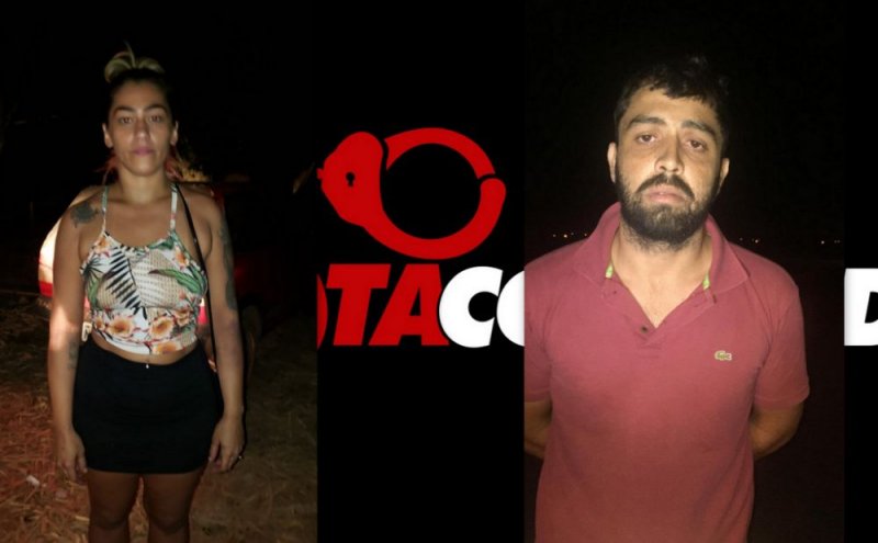 PC e PM prendem casal acusado de transportar 1,5 kg de substância entorpecentes em São Francisco do Guaporé/RO.