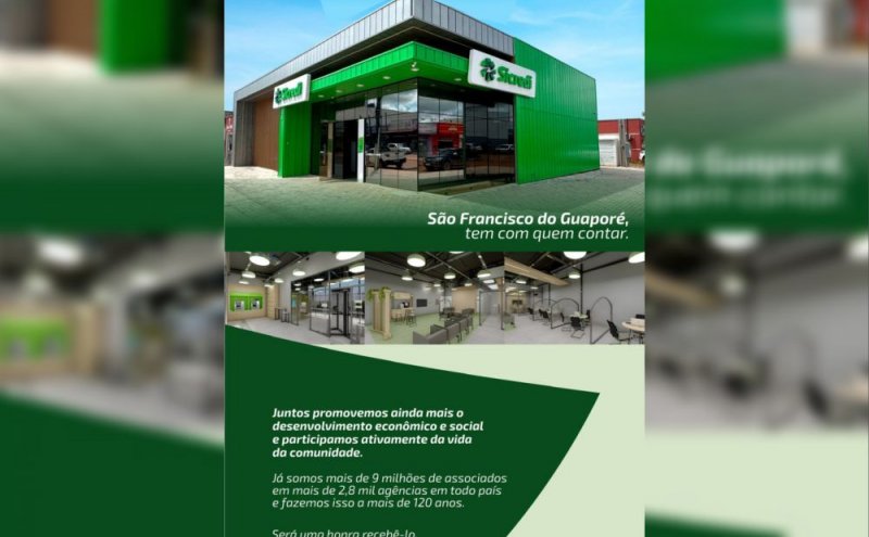 Sicredi inaugura nova agência em São Francisco do Guaporé e reforça presença em Rondônia