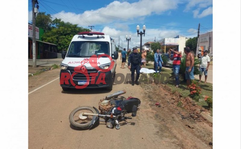 Jovem de 15 anos morre em acidente de motocicleta no centro de Teixeirópolis