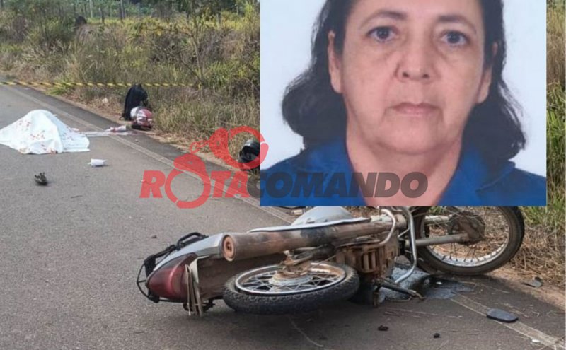 Mulher morre em acidente de motocicleta na RO-473, entre Alvorada do Oeste e Urupá