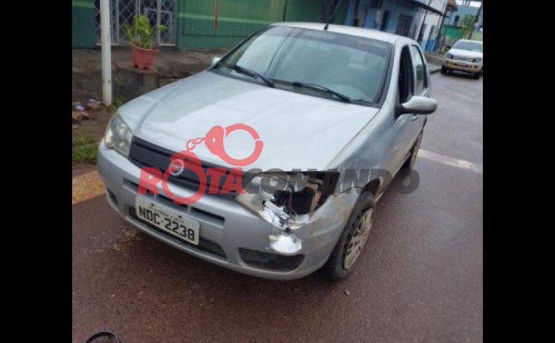 Colisão entre caminhão e carro é registrada em Alvorada do Oeste