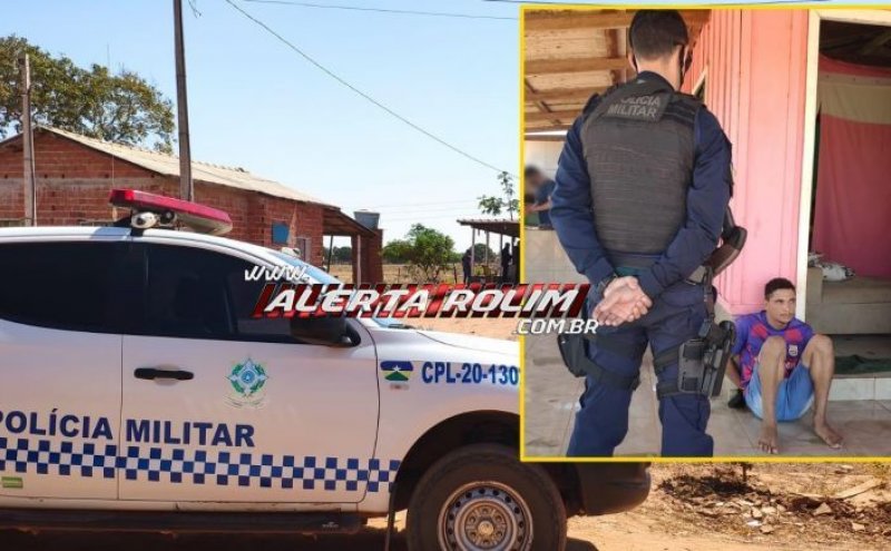 Acusado de roubo e depois da prática do crime ir a boteco para se divertir com comparsas é preso pela PM em Rolim de Moura - Vídeo