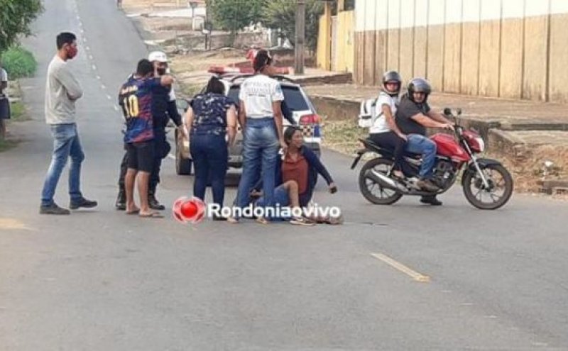 Assaltante rouba moto e na fuga sofre fratura exposta em acidente de trânsito