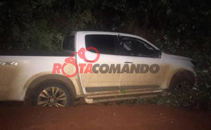 Ação conjunta da PRF e Polícia Militar recuperam caminhonete levada em assalto na zona rural de Jaru