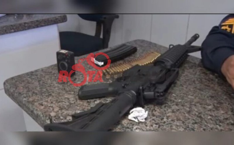 Homem é detido com fuzil e 27 munições após discussão, em Cacoal.