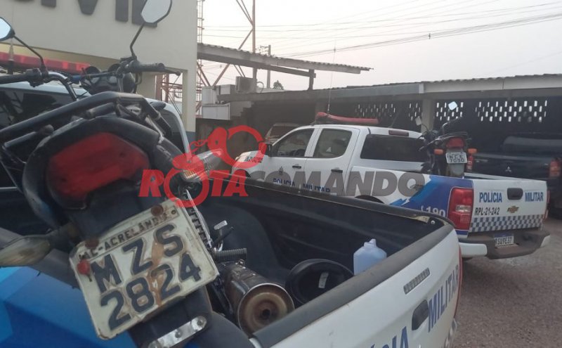 11º BPM - Após patrulhamento Polícia Militar recupera motocicleta furtada em São Francisco do Guaporé/RO.
