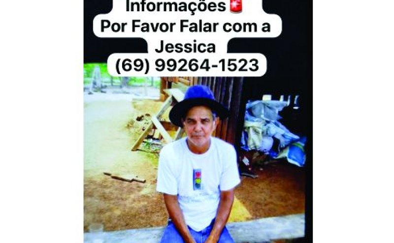 Homem de 52 anos está desaparecido em São Francisco do Guaporé 