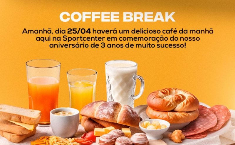 A Sportcenter está em festa! Estamos comemorando 3 anos de sucesso em São Francisco!