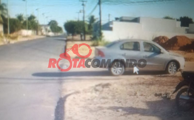 Acidente entre moto e carro é registrado no bairro Cristo Rei em São Miguel do Guaporé