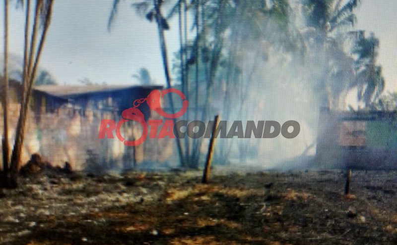 Incêndio em terreno baldio mobiliza bombeiros em Costa Marques