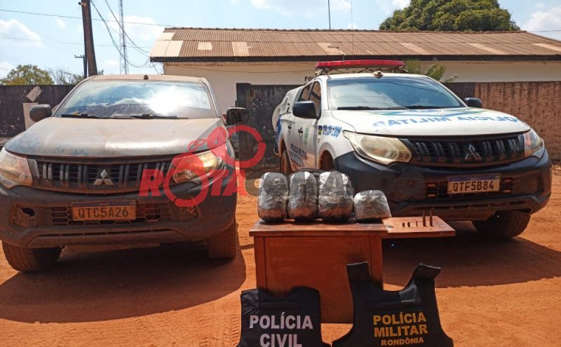 Polícia Militar e Polícia Civil realizam operação e apreendem drogas e munições de fuzil em Costa Marques