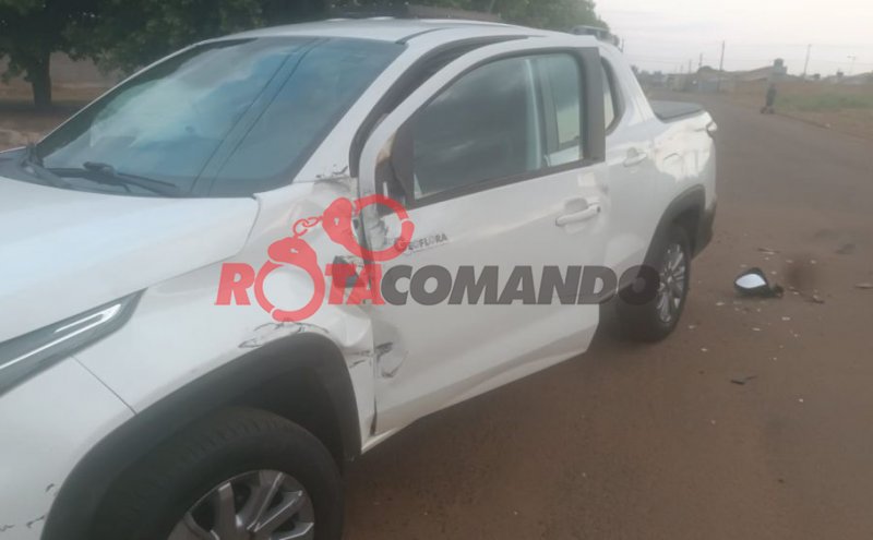 Acidente deixa mulher ferida em cruzamento de São Francisco do Guaporé