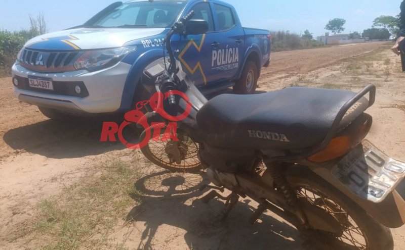 Após denúncia anônima, Polícia Militar recupera motocicleta furtada em São Francisco do Guaporé