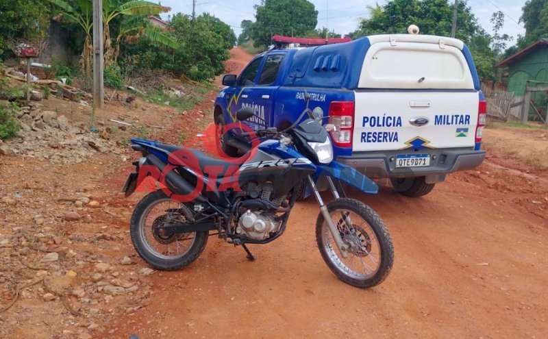 Recuperação de motocicleta furtada em Nova Brasilândia do Oeste