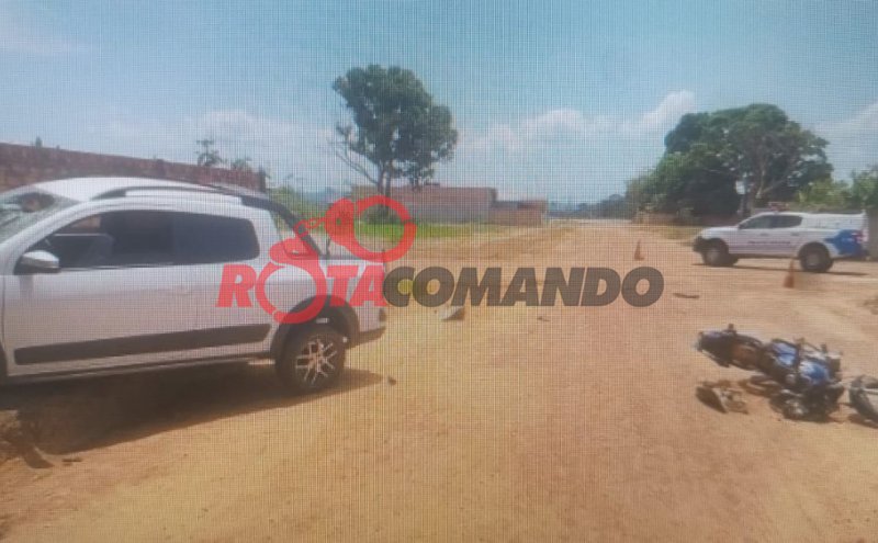 Acidente grave deixa motociclista ferido em Seringueiras